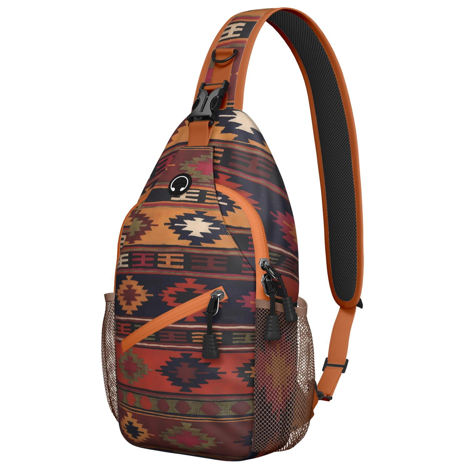 Symmetrical Geometric Sling Backpack Lightweight Travel  display picture 3