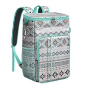 Symmetrical Insulated Cooler Backpack - 20L Leakproof Bag, Nordic Style for Camping & Outdoor