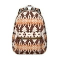thumbnail image 1 of Symmetrical Rustic Tribal Style School Bag, Waterproof Oxford Cloth, Adjustable Straps, Comfortable Padding, Large Capacity Backpack for Outdoor, School, Travel, and Sports Use, 1 of 5