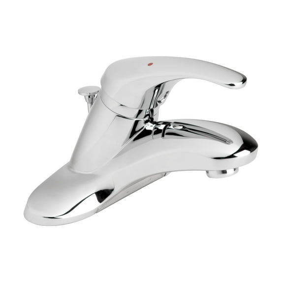 Symmetrix Centerset Single Handle Bathroom Faucet with Pop-Up Drain in Polished Chrome