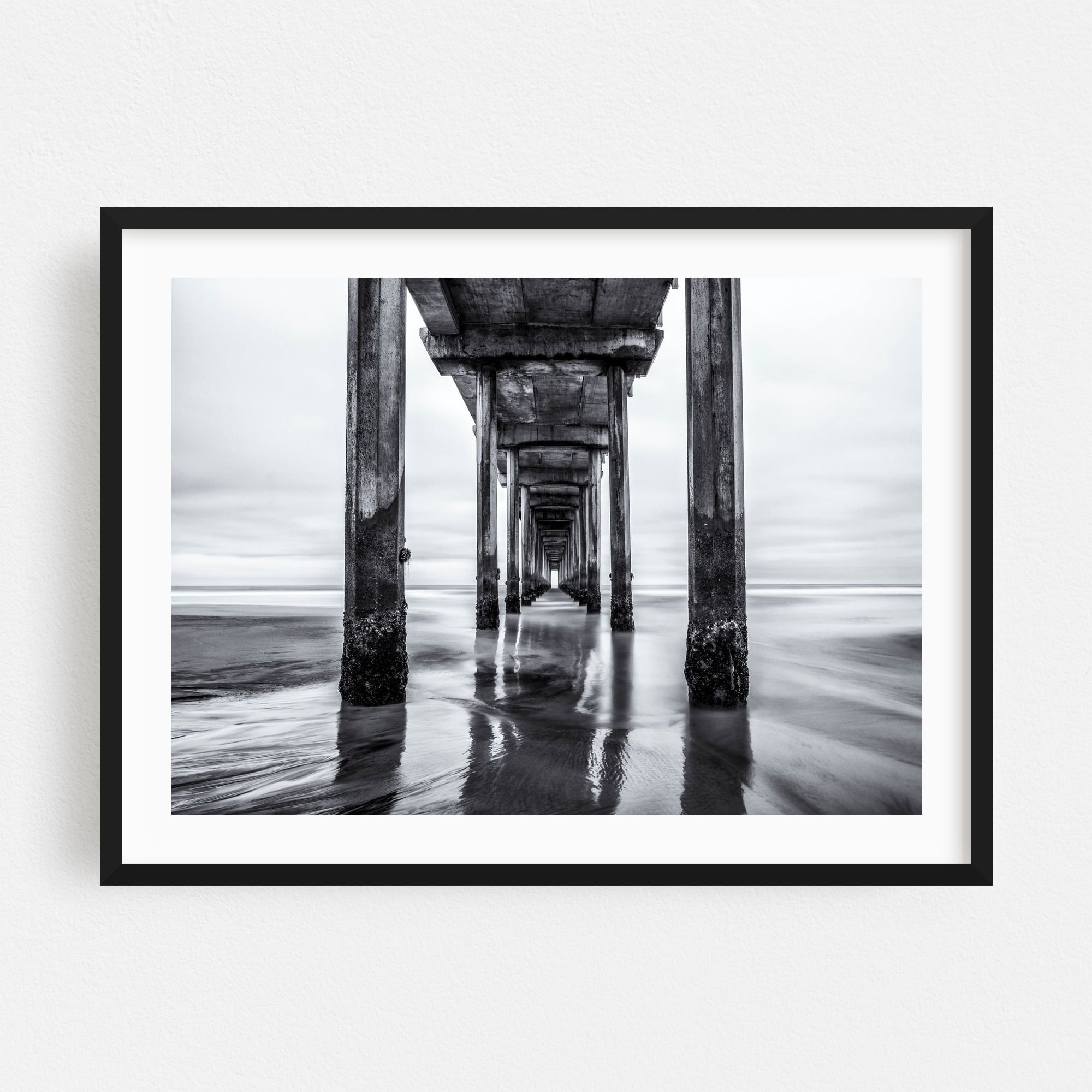Symmetry Beneath the Pier - San Diego California Photography