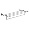 thumbnail image 1 of Dia 22" Wall-Mounted Towel Shelf with Bar in Polished Chrome, 1 of 2