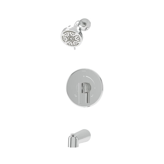 Symmons 3592B15TRM Dia Hydromersion Tub And Shower Trim Package - Chrome