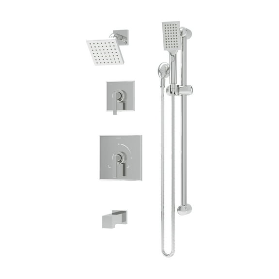 Symmons 369615Trm Duro Hydromersion Pressure Balanced Tub And Shower System - Chrome