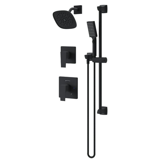 Symmons 4995MB15TRM Verity Hydromersion Pressure Balanced Shower System - Black