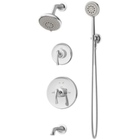 Symmons 5206-STN Satin Nickel Ballina Series Tub/Shower/Hand Shower System