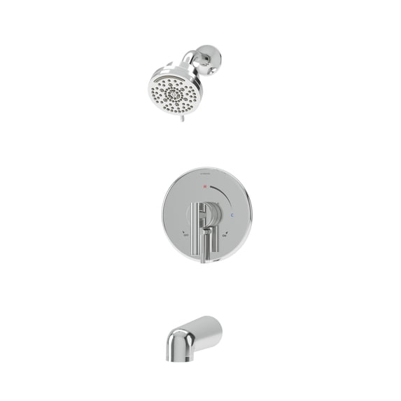 Symmons S3592B15TRM Dia Hydromersion Tub And Shower Trim Package - Chrome