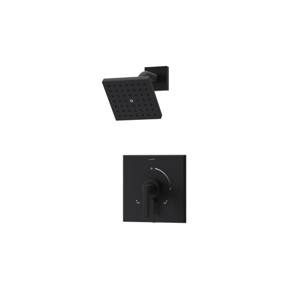 Symmons S369115trm Duro Hydromersion Shower Only Trim Package - Black
