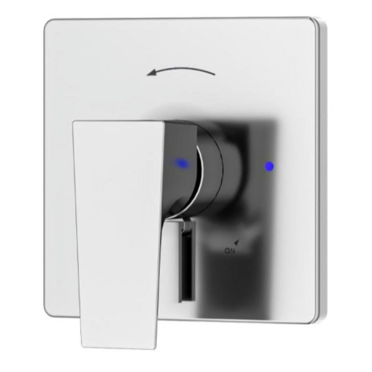 Polished Chrome Modern Single Handle Shower Valve Trim Kit