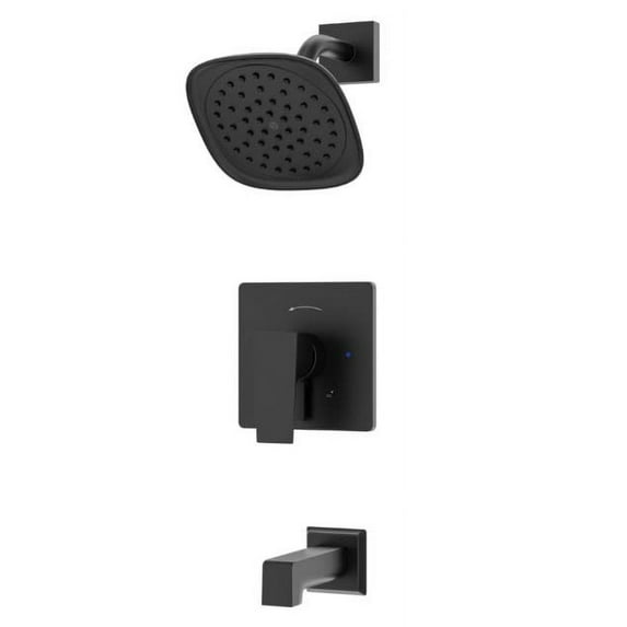 Symmons S4992MBTRM Verity Tub And Shower Trim Package - Black
