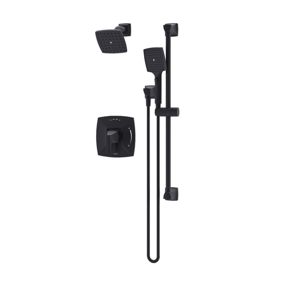 Symmons S5698MB15TRM Oak Shower Only Trim Package - Black