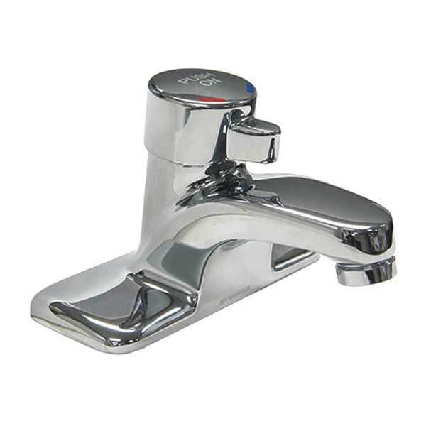 Symmons SCOT 4" Polished Chrome Single Handle Metering Bathroom Faucet