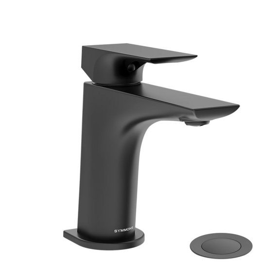 Symmons Sls4912pp Verity 1 GPM Single Hole Bathroom Faucet - Black