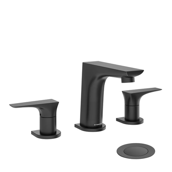 Symmons Slw4912pp Verity 1.0 GPM Widespread Bathroom Faucet - Black