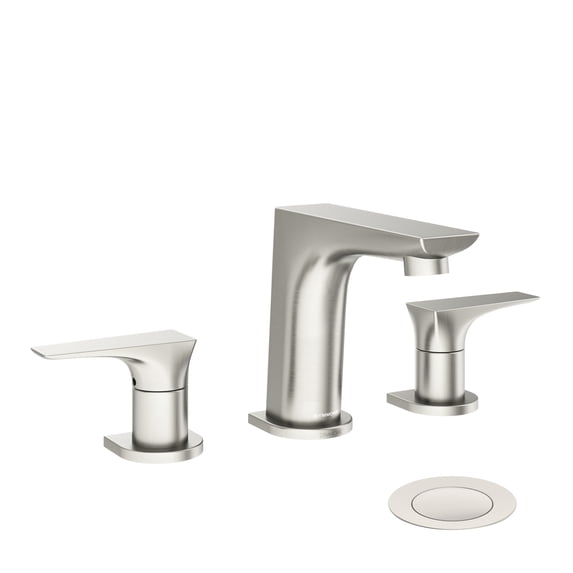 Symmons SLW4912STNPP Verity 1.0 GPM Widespread Bathroom Faucet - Nickel