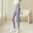 thumbnail image 1 of DAETIROS Girls Long Pants, Soft Tight Yoga Pants for Girls Kids, Gray Size 9-10T, Length Solid Leggings Size, Elastic Waist, for Girls Kids, 1 of 5