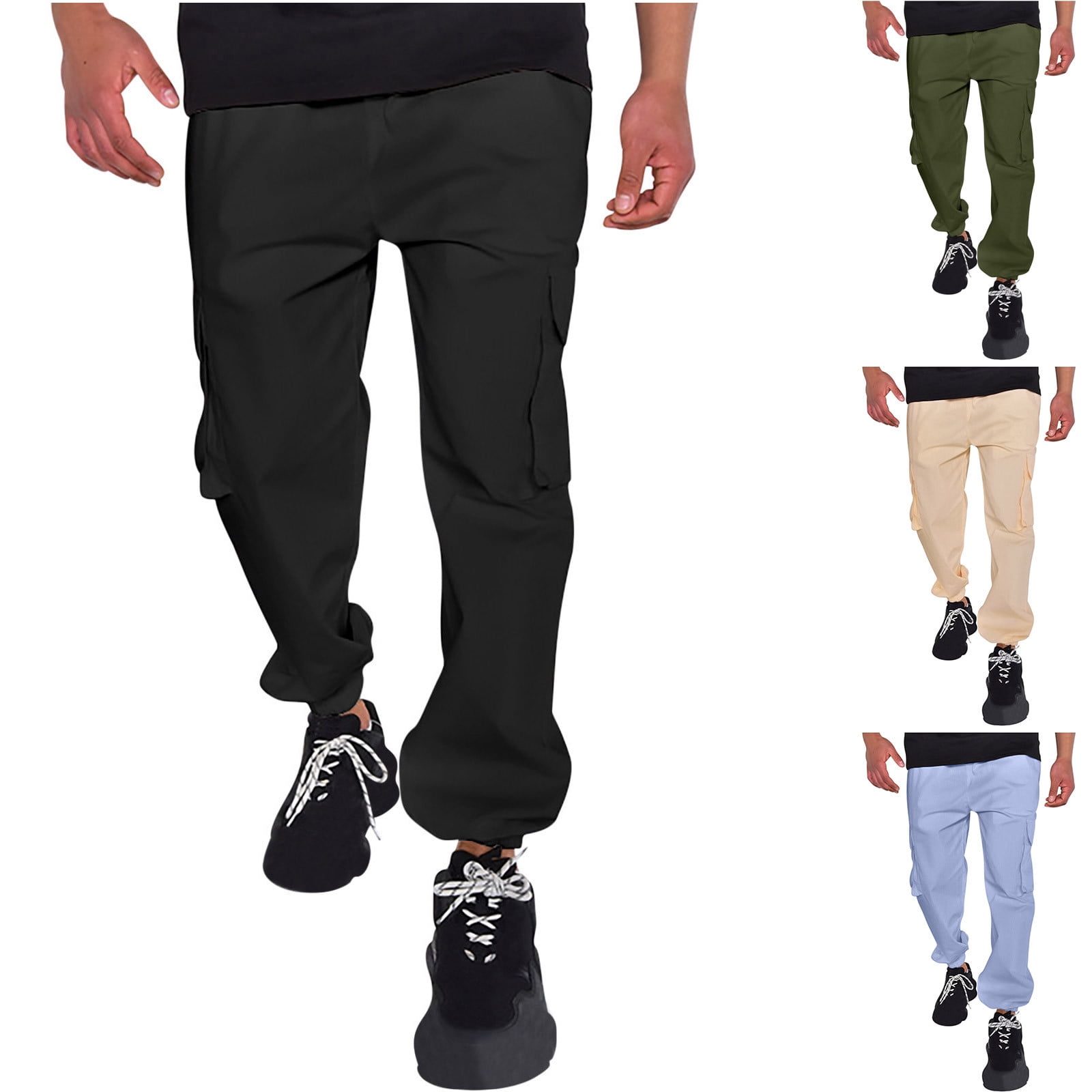 Amazon.com: Uillui Cargo Pants for Men Tactical Hiking Pants Relax Fit  Baggy Workout Track Pants Fall Multi-Pocket Straight Leg Trousers :  Clothing, Shoes & Jewelry