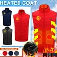 thumbnail image 1 of Symoid Men and Womens Vests for Outdoors,Mens Winter Vest Jacket,Women's Warm Clothes,Ski Clothing,Casual Fishing Vests Black Size S, 1 of 10
