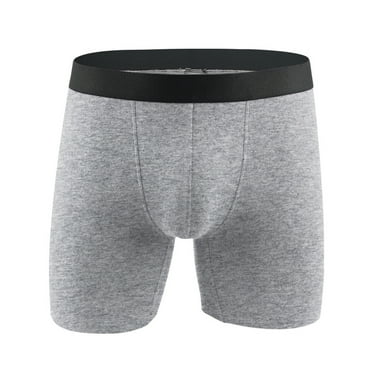 Symoid Mens Boxer Briefs- in Store Clearance Solid Cotton Plus Size Panties Underwear for Men