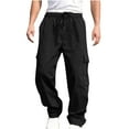 thumbnail image 1 of Symoid Mens Cargo Pants Baggy Fit Durable Casual Wide Leg Work Pants, 1 of 9