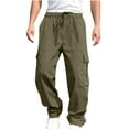thumbnail image 1 of Symoid Mens Cargo Pants Baggy Fit Durable Casual Wide Leg Work Pants, 1 of 9