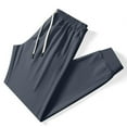 thumbnail image 1 of SYMOID Big & Tall Men's Gray Polyester Jogger Pants Size 3XL - Elastic Waist, Wrinkle-Resistant, Cuffed Ankle, 1 of 5