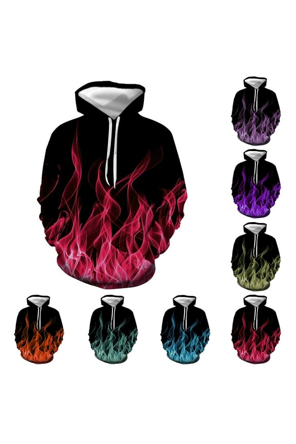 Symoid Oversized Hoodies for Men Graphic Sweatshirts Jogger Sweat Shirts for Men Casual Sweat Tops ,Orange Size XL