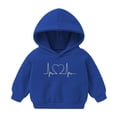 thumbnail image 1 of Symoid Sweatshirt for Toddler Boys,Holiday Sweat Shirt for Kids,Fleece Graphic Hooded Pullover Child Clothing,Blue,Size 3 T, 1 of 1