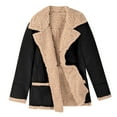 thumbnail image 1 of Symoid Winter Jacket for Men 2023 Warm Faux Fur Coat Trendy Plush Fleece Sherpa Motorcycle Jacket- Black 14, 1 of 7