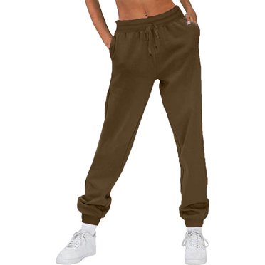 Women's Fleece Lined Joggers Winter Thermal Trousers