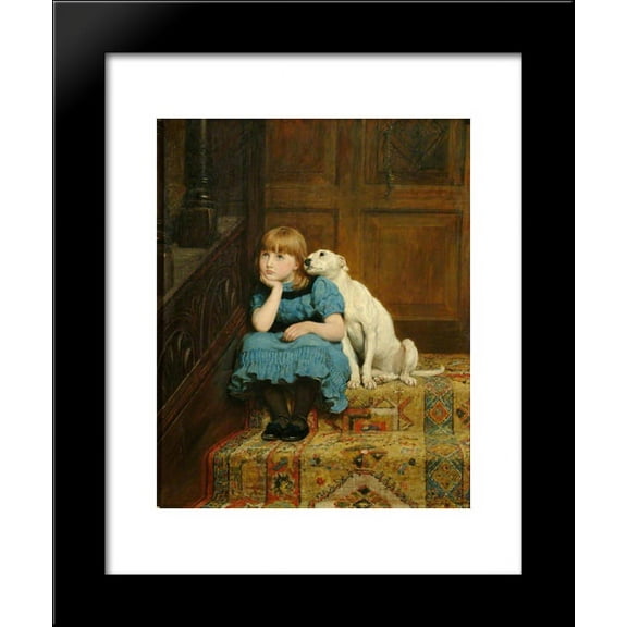Sympathy 20x24 Framed Art Print by Briton Riviere