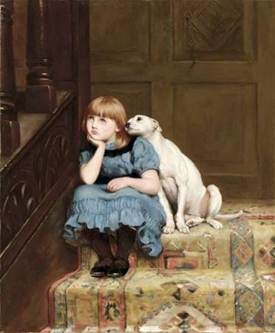 Sympathy Canvas Art - Briton Riviere (20 x 24)