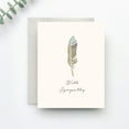 thumbnail image 1 of Sympathy Card with Elegant Feather Design – "With Sympathy" Message – Blank Inside, Envelope Included – Thoughtful Gesture for Condolences and Support, 1 of 2