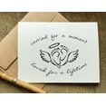 thumbnail image 1 of Sympathy Card for Loss - "Carried for a Moment, Loved for a Lifetime" Text with Angel Wings – Blank Inside for Personal Messages – Thoughtful Greeting Card for Loved Ones, 1 of 2