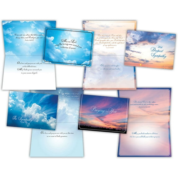 Sympathy - Clouds in the Sky - Assorted Sympathy Cards, Box of 12