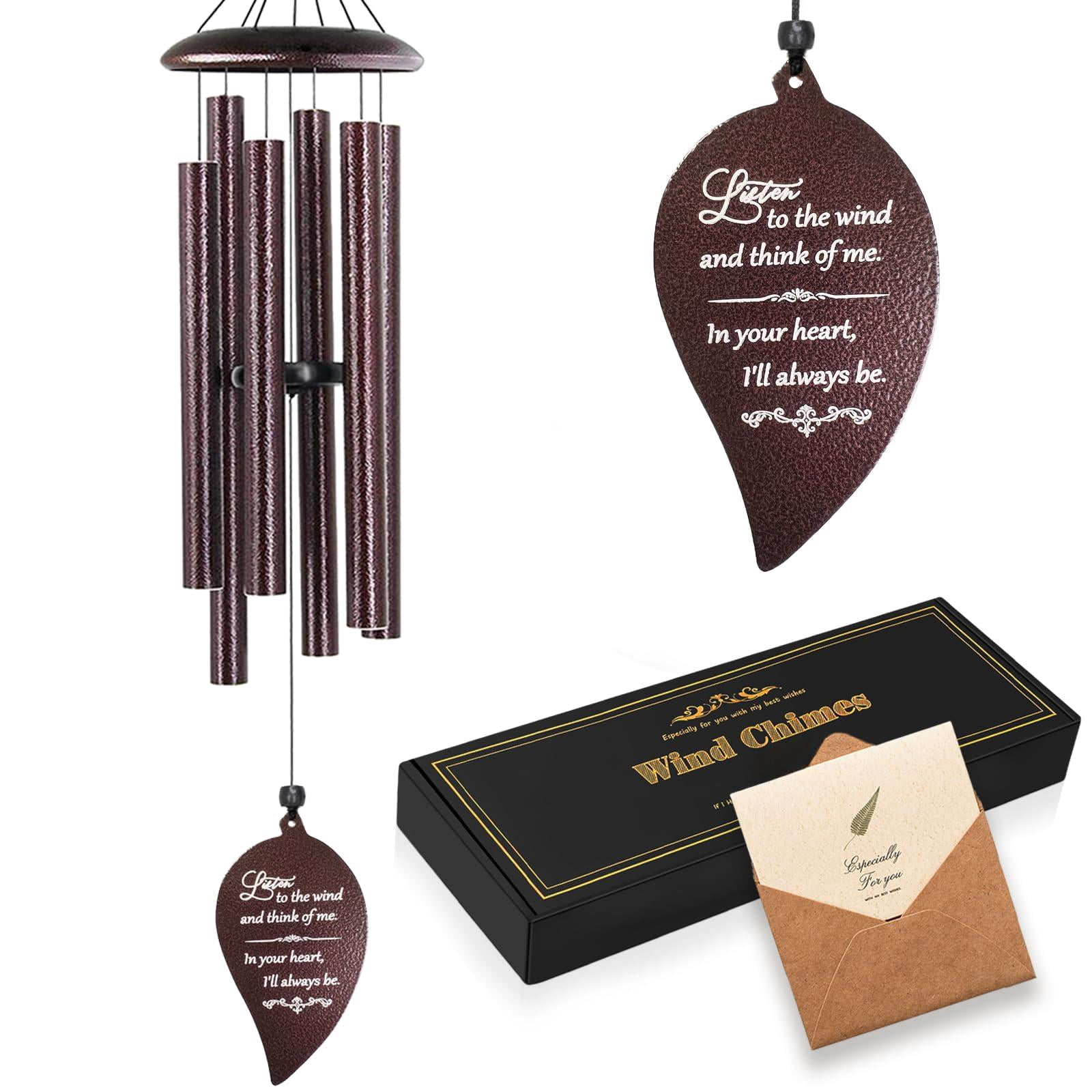 Sympathy Gift  32'' Memorial Wind Chimes For Loss Of Loved One Mother Father Miscarriage Bereavement/condolence/funeral Gifts Windchimes In Memory A (bronze)