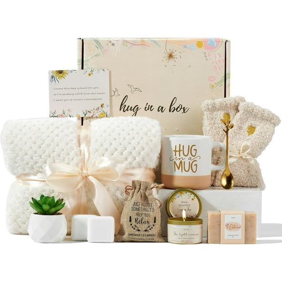 Sympathy Gift Basket Care Package for Women, Bereavement and Condolence Gifts for Miscarriage and Grief Support, Loss of Loved One or Father