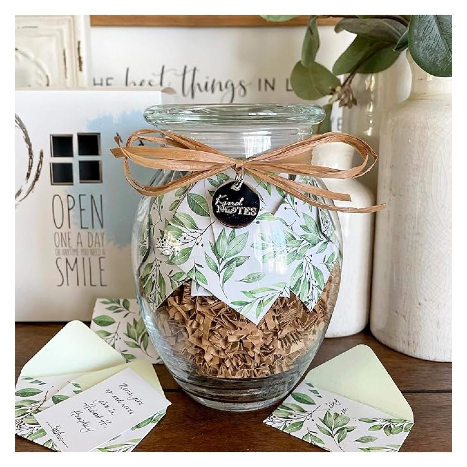 Sympathy Gift Jar - 31 Messages of Comfort & Support - Keepsake Jar for ...