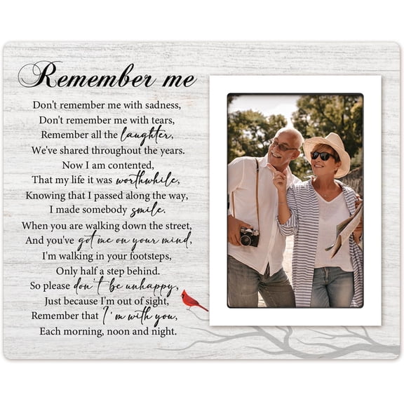 Sympathy Gift for Loss of Loved One, Mom, Dad, Husband, Friends, Memorial Picture Frame 4"x6", Condolences Sympathy Bereavement Gift Ideas, in Memory of Loved One