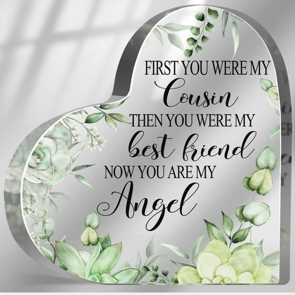 Sympathy Gifts for Loss of Cousin, Memorial Gifts for Loss of Loved One, In Memory of Brother Sister Plaque, Bereavement Condolences Grief Gifts, Funeral Remembrance Decor Ornament Sign