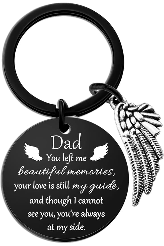 Sympathy Gifts for Loss of Dad Memorial Dad Keychain Memorial Gifts for Loss of Father Bereavement Grief Gift In Memory of Loved One Keychain for Dads