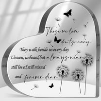 Sympathy Gifts for Loss of Loved One, Memorial Gifts for Loss of Dad Father Mom Mother, Those We Love Don't Go Away Plaque, Funeral Remembrance Bereavement Condolences Decor Ornament Sign