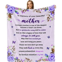 Sympathy Gifts for Loss of Mother Sympathy Blanket Memorial Blanket Loss of Mom Sympathy Gifts in Memory of Loved One Gifts Grief Gifts Bereavement Gifts Condolences Gifts Throw Blankets 50x60 inches