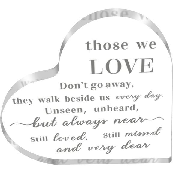 Sympathy Gifts Memorial Bereavement Gifts Acrylic Condolence Remembrance Gifts for Loss of Loved One Father Mother