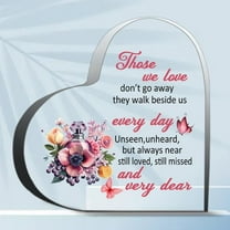 Sympathy Gifts Memorial Bereavement Gifts Acrylic Those We Love Don T Go Away Sign Remembrance Paper Marriage Gift Wedding Anniversary Heart Marriage Keepsake Decoration