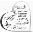 thumbnail image 1 of Sympathy Gifts Memorial Bereavement Heart Shape Acrylic Gifts For Loss Loved One Mom Dad Remembrance Gifts For Women Men,Acrylic Heart Keepsake For Family And Friends 6 x 6 Inch, 1 of 4