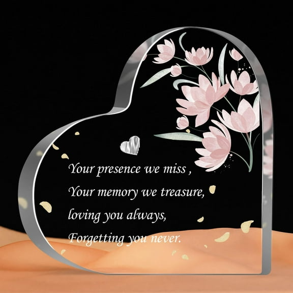 Sympathy Gifts - Memorial Gifts for Loss of Loved One, Funeral Remembrance Decor Ornament Sign, Bereavement Condolences Grief Gifts for Loss of Family Friends