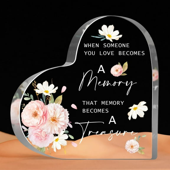 Sympathy Gifts - Memorial Gifts for Loss of Loved One, Bereavement Condolences Grief Gifts, Plaque, Loss of Father Mother Husband Wife Sympathy Sign