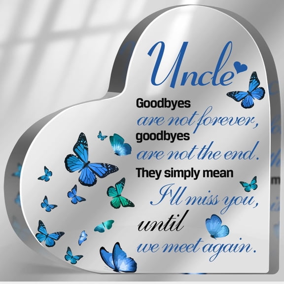 Sympathy Memorial Gifts for Loss of Uncle, Loss of Uncle Sympathy Gifts, Bereavement Condolences Grief Gifts, Funeral Memorial Decor Sign, Remembrance Plaque for Loss Uncle