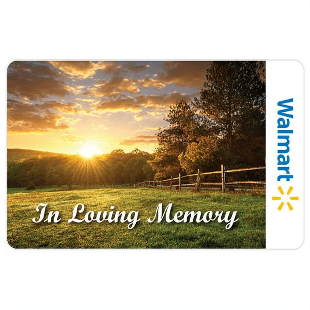 Sympathy Peaceful Sunset Walmart Gift Card
